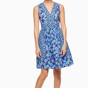 Kate Spade Blue Tangier Floral Dress